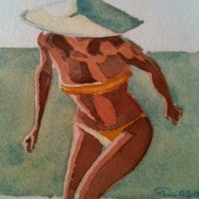 31x23 -int = 14,3 coupéx18 -  Maria - sortie de bain - 90