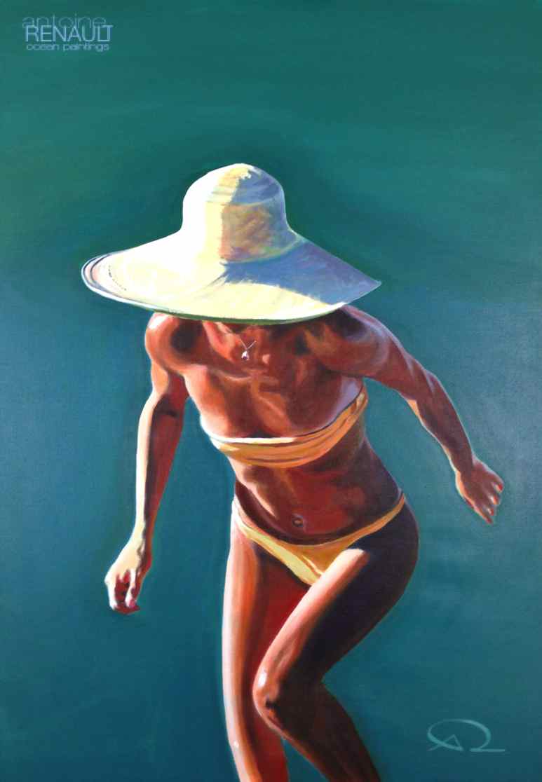 "Nice hat!"  ©AntoineRenault2015    Acrylic on canvas 100x70cm